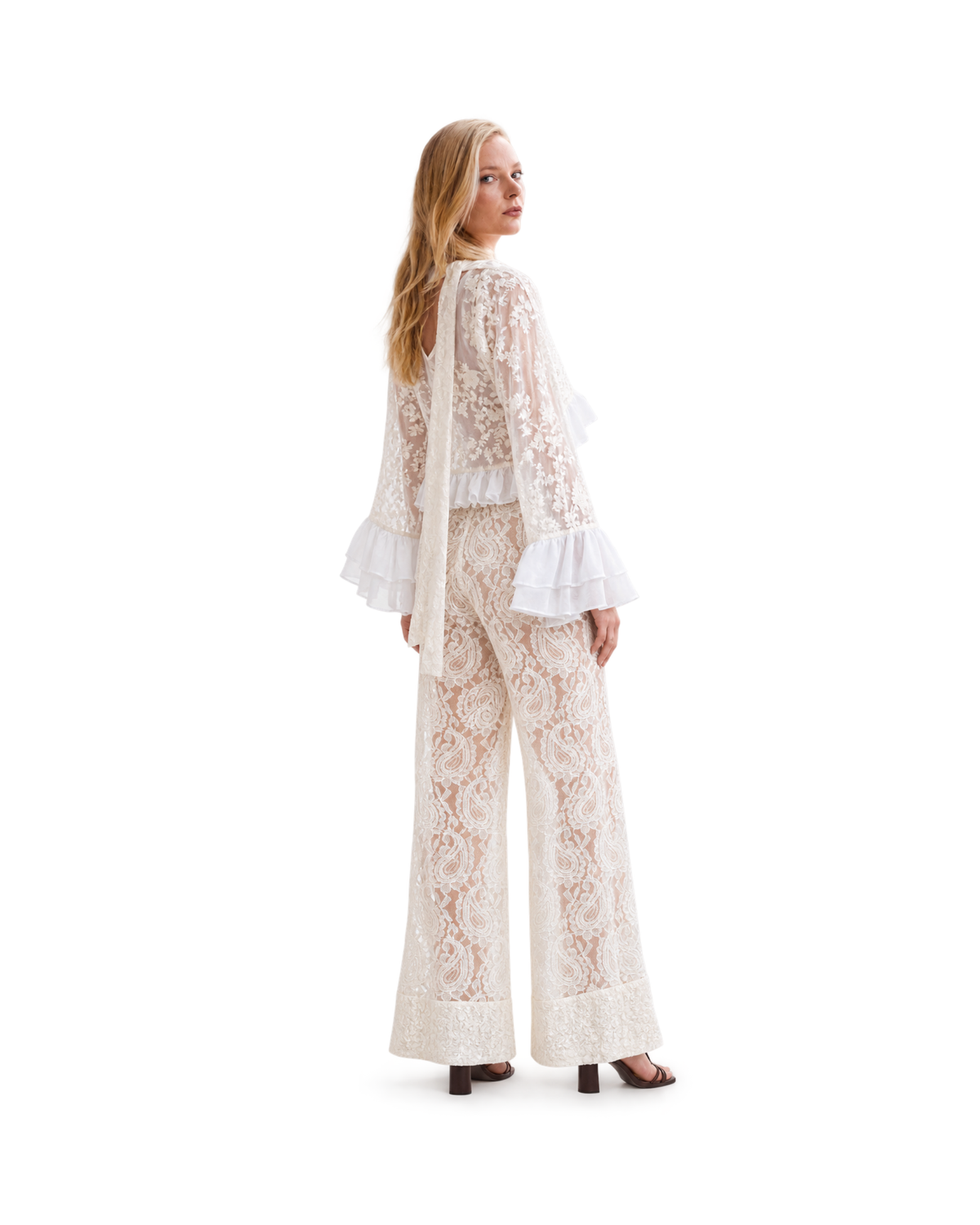 Net White Trousers