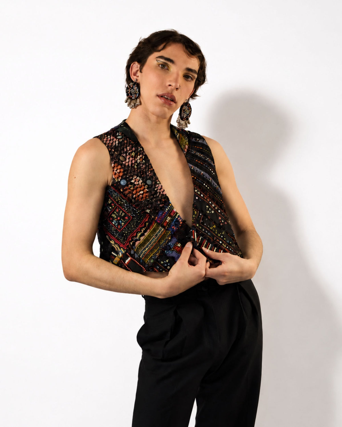 Balochi Mirrorwork Waistcoat