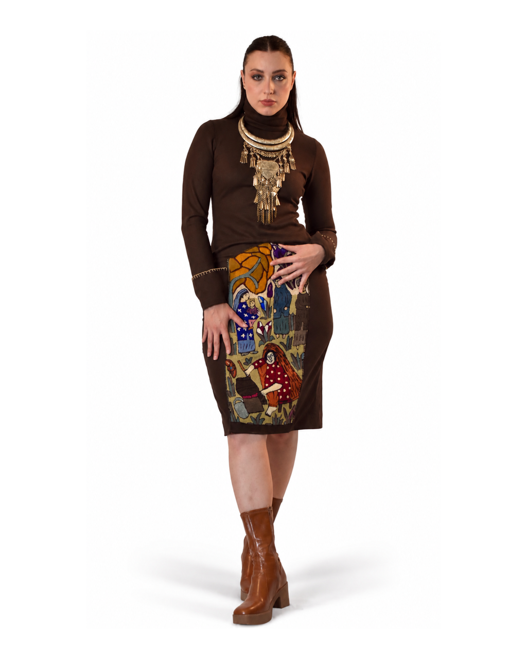 Gaba Woolen Dress