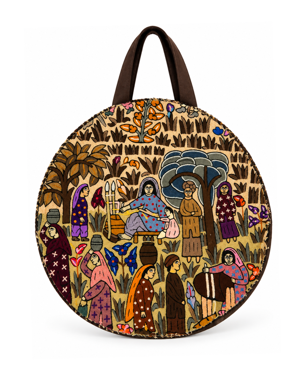 Gaba Round Tote Bag