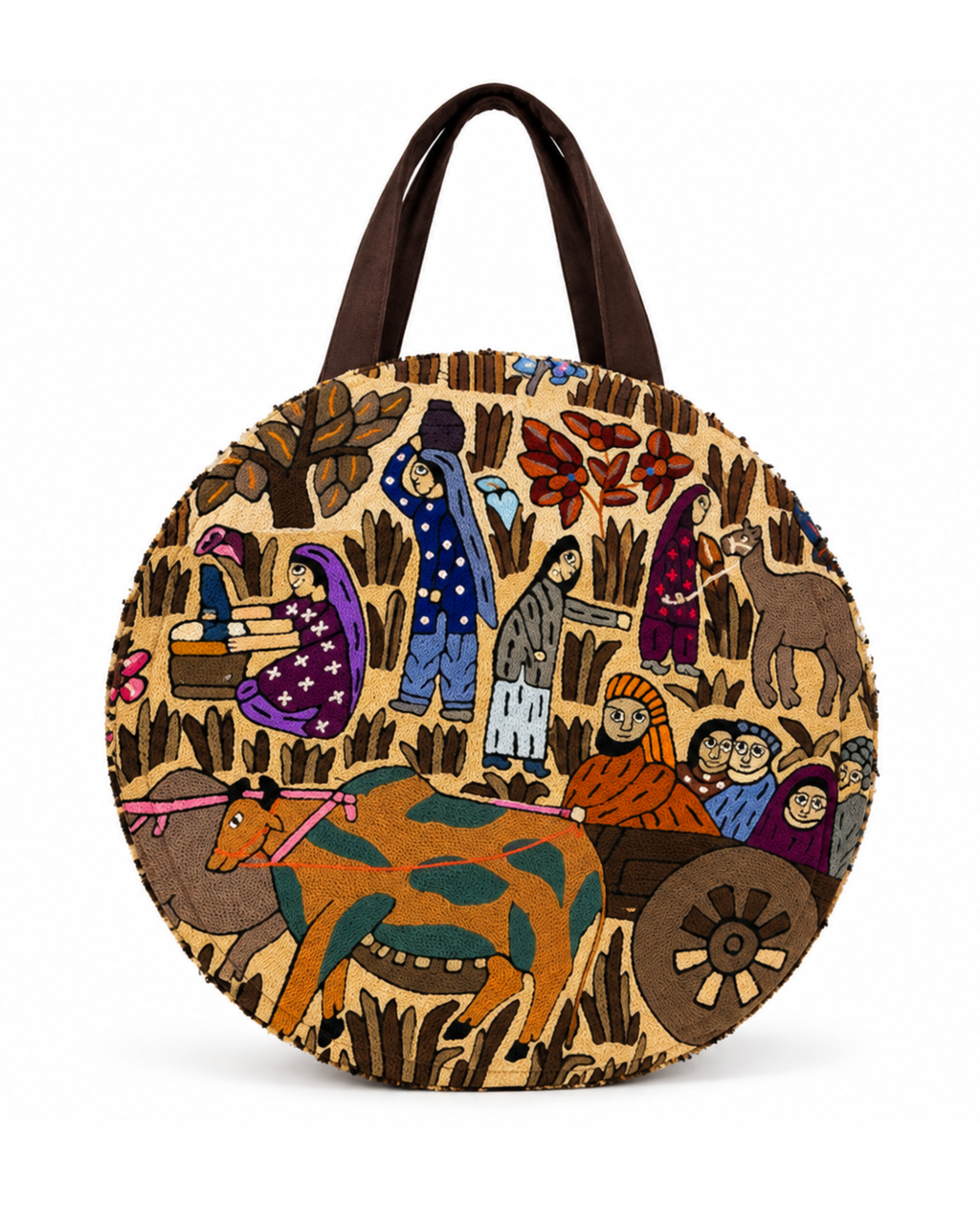 Gaba Round Tote Bag