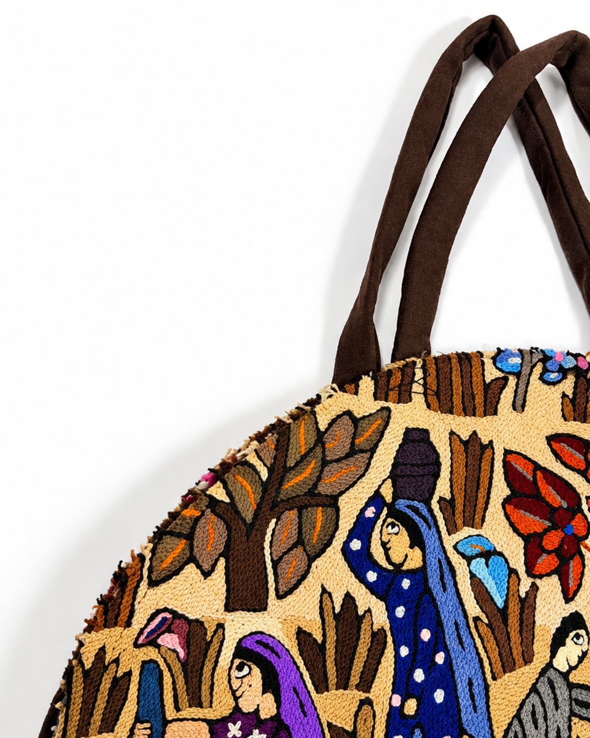 Gaba Round Tote Bag