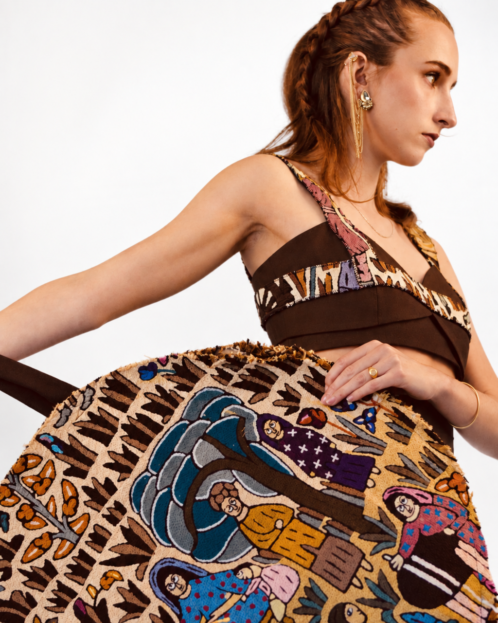 Gaba Round Tote Bag