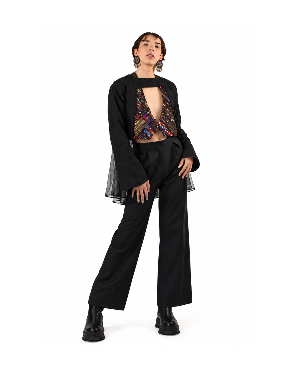 Detachable ChikanKari Jacket