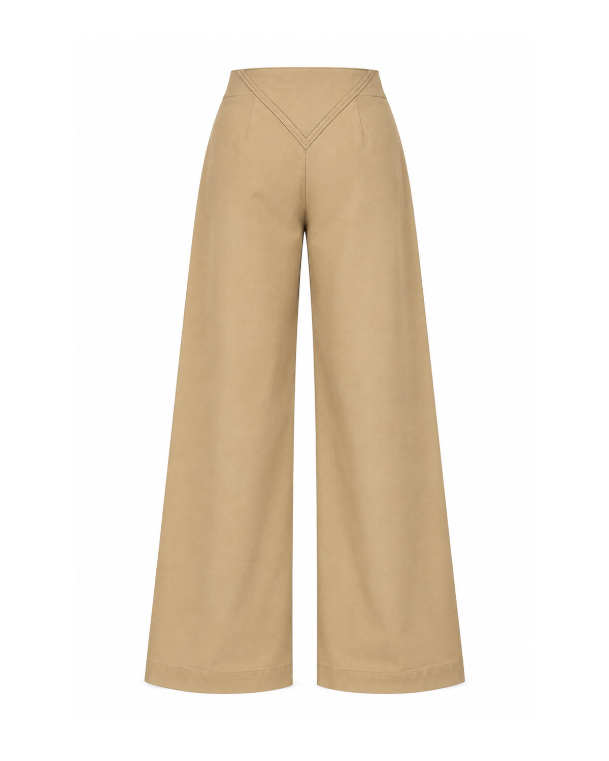 V-Waist Twill Trousers