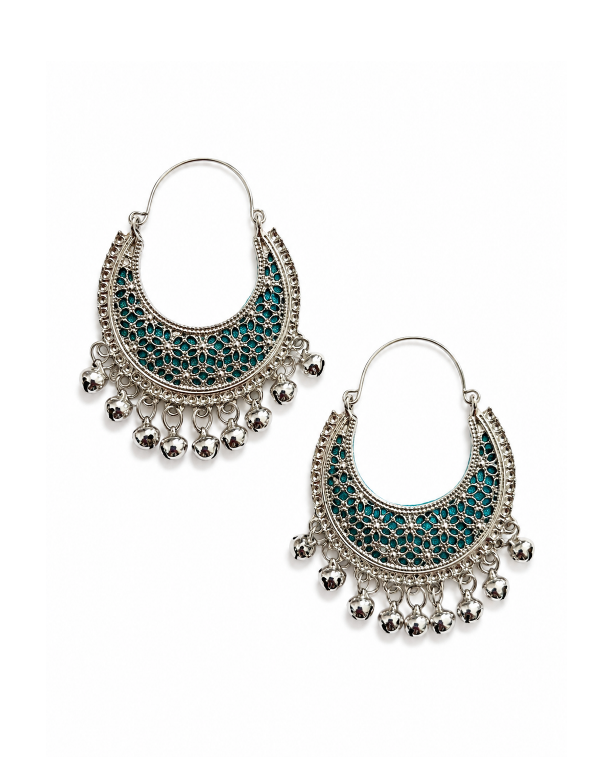 Crescent Jhumka Earrings