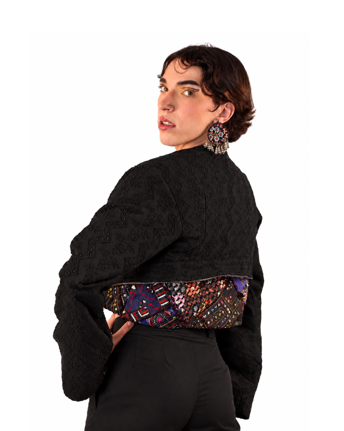 Detachable ChikanKari Jacket