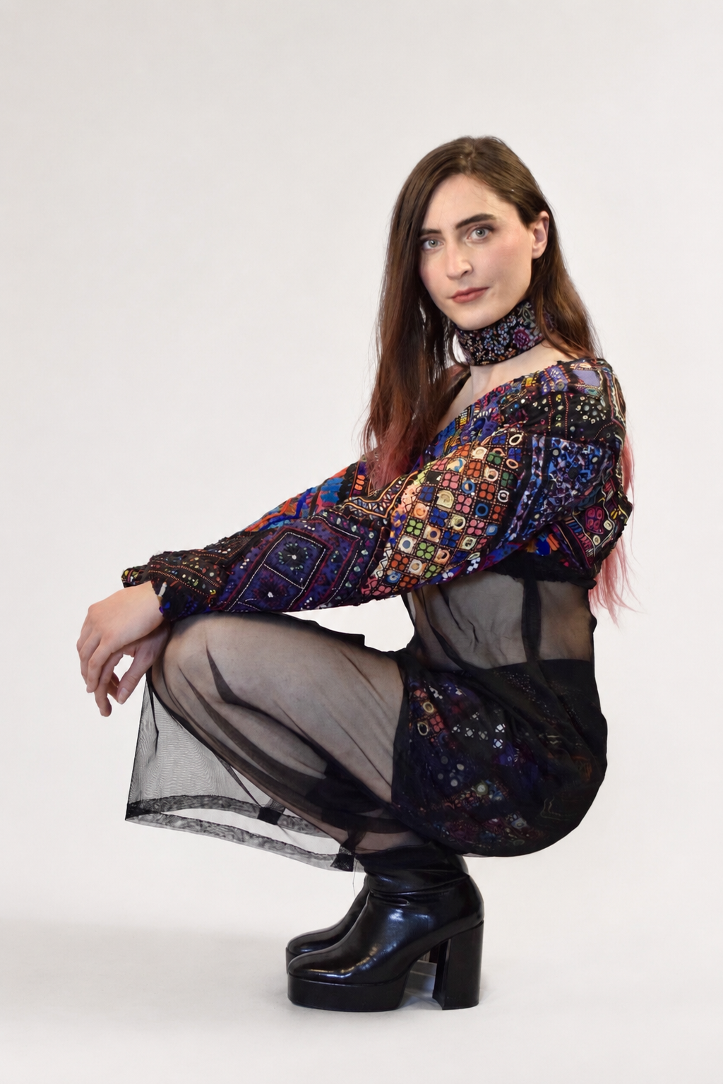 Balochi Mirror Work Shorts