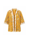 Yellow Bloom Lace Overshirt